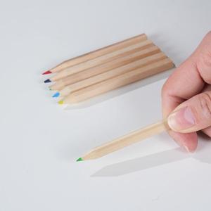 Biểu Tượng Tùy Chỉnh Mini Vẽ Bút Chì Màu, 3.5 Inch <span class=keywords><strong>6</strong></span> Màu Sắc Bằng Gỗ Pre-Mài Sắc Màu Bút Chì Trong Kraft Hộp - Product Image 6