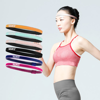 Bandeaux en Spandex Aolikes pour Femmes et Hommes, Couleur Unie, Antidérapants, Bandeaux Élastiques de Yoga, Bandeaux Évacuant l'Humidité, C-2112