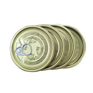 Tapa de lata de hojalata fácil de abrir personalizada, colores de impresión EOE para latas de tomate