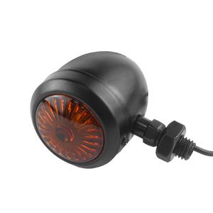 <span class=keywords><strong>Clignotant</strong></span> avant de moto à LED ambre 10 mm avec lentille transparente, lumière de position latérale clignotante pour <span class=keywords><strong>Chopper</strong></span> Cruiser Custom Jaune - Product Image 3