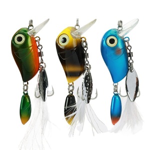54mm 8g esca pesciolino galleggiante Crankbait <span class=keywords><strong>spigola</strong></span> <span class=keywords><strong>con</strong></span> esca di superficie da <span class=keywords><strong>pesca</strong></span> <span class=keywords><strong>con</strong></span> amo in piuma - Product Image 1