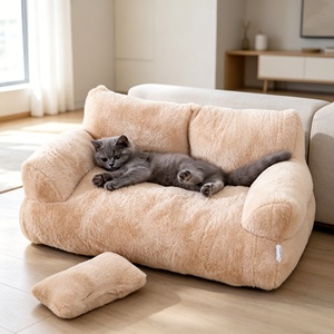 Pet Sofa Luxury for Small Dogs & <b>Cats</b> Solid Pearl Cotton Oxford Cloth Anti-Slip PP Cotton Sponge Soft Modern Comfortable - Product Image 6