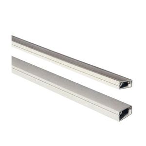 Mini canalina adesiva bianca 2m, 16x25mm, ideale per nascondere cavi e organizzare installazioni elettriche in casa o in ufficio. - Product Image 1