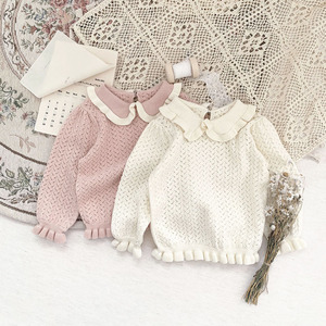 Suéter de Punto Vintage para Bebés y Niñas Pequeñas, Invierno 2022, Ropa Infantil de Otoño, Venta al por Mayor 025AS22168 - Product Image 1