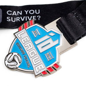 Medallón personalizado troquelado, soporte <span class=keywords><strong>de</strong></span> medallas <span class=keywords><strong>de</strong></span> fútbol, personalizado, barato - Product Image 6