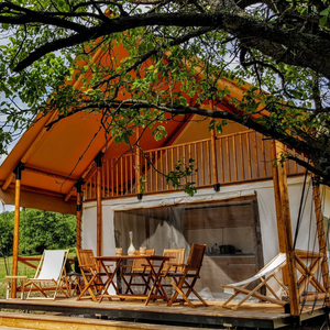 Carpa <span class=keywords><strong>de</strong></span> Lona Familiar Sepi Custom 2024 para Exteriores, Impermeable, con Postes <span class=keywords><strong>de</strong></span> <span class=keywords><strong>Madera</strong></span>, Estilo Hotel <span class=keywords><strong>de</strong></span> Lujo, Resort, Glamping, Safari - Product Image 5