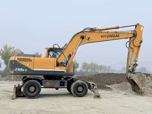 Excavadora de ruedas a buen precio 210w-7 150W-7 Hyundai Excavadora de ruedas usada 210W-9T Precio barato a la venta 150-9 - Product Image 5