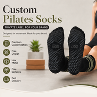 Chaussettes de yoga personnalisées antidérapantes, respirantes et confortables, chaussettes de fitness et de Pilates sur mesure