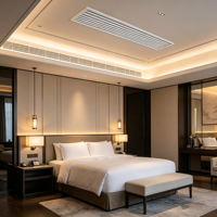 Diffuseur linéaire à fentes pour plafond HVAC - Nouvelle conception 2026 Grille d'aération en aluminium sur mesure pour hôtel, bureau, hôpital, Blanc