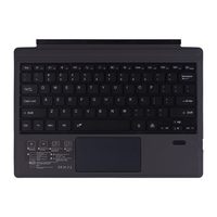 Keyboard Nirkabel RGB Backlit Ultra-Tipis Mini Baru 3.0 Tipe C 2.4Ghz untuk Surface Pro 3/4/5/6/7 & Surface Go