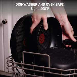 <span class=keywords><strong>Wok</strong></span> Negro <span class=keywords><strong>Anodizado</strong></span> Resistente de 14 Pulgadas, Apto para Horno/Asador, Compatible con Estufa de Gas a 350F, Antiadherente, Sartén para Saltear de 5 Cuartos - Product Image 6