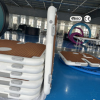 Plateforme flottante gonflable, plateforme de baignade modulaire et quai flottant pour usage maritime