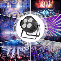 Éclairage de scène 4*50W, contrôle DMX, faisceau blanc chaud, quatre yeux LED COB PAR pour réunions, concerts, fêtes