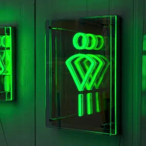 Tùy chỉnh Thời Trang New Neon dấu hiệu cửa hàng tường dấu hiệu nhà vệ sinh cửa dấu hiệu ánh sáng Hộp