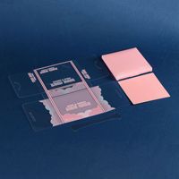 Boîte à gâteau rose surélevée de 4 pouces, emballage portable pour desserts de la Saint-Valentin, boîte cadeau d'anniversaire, vente transfrontalière