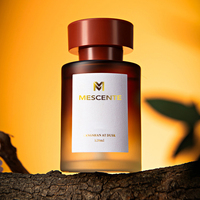 Diffuseur de verre unique Mescente couvercle en bois bouteille noire diffuseur de voiture de parfum de voiture pour voitures familiales