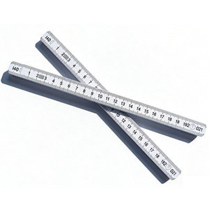 Règle pliable de 1 mètre, outil de mesure en plastique à 5 plis avec fibre de verre renforcée et échelle gravée au laser pour une utilisation de précision - Product Image 2