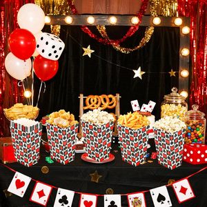 12 Confezioni Scatole di Carta per Popcorn a Tema Magico: Strega Maligna, Fiocco, Cappello da Mago, Pollo, Riso, Fiori, Snack, per Decorazioni per Feste - Product Image 2