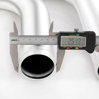 Kit de tuyauterie de radiateur universel en aluminium, neuf, 2'' 51mm, 2.5'' 63mm, 3'' 76mm + Tuyaux en silicone + Serre-câbles