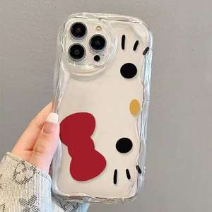 Custodia per telefono cellulare in TPU con stampa fiocco rosso grande con stampa gelato con bordo ondulato in Silicone per <span class=keywords><strong>Iphone</strong></span> 8 X Xr Xs Max <span class=keywords><strong>11</strong></span> 12 13 14 15 16 17 - Product Image 1