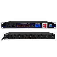 Controlador de Temporización de Potencia de 8+2 Canales, 232 Interruptores, 220V, USB, Sonido Estéreo, Equipo de Audio Profesional para Escenarios