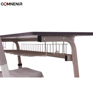 Muebles Escolares Modernos de Alta Calidad y Bajo Costo, Escritorio y Silla Doble de Madera y Metal para Escuela Secundaria - Product Image 4