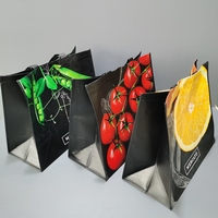 Sac fourre-tout non tissé laminé DLBZ à motif fruité vibrant avec impression couleur intégrale, sac de shopping personnalisé avec logo pour boutique