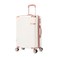 Maleta rígida con diseño de ondas elegante, en varios tamaños: 12, 14, mini para niños, 20 para cabina, 24 y 28 para equipaje de mano, ideal para tiendas de regalos.