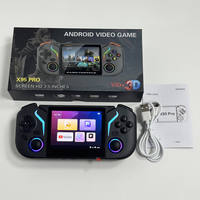 Console de jeu portable Android X95 PRO, prise en charge du réseau WiFi, multifonctionnelle, double joystick RGB, console de jeu rétro portable