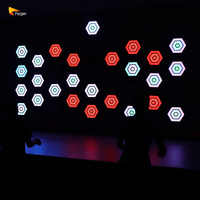 Découvrez le plaisir ultime avec le jeu de lancer de balle Machine Toss Target et les jeux muraux interactifs sous des lumières LED brillantes
