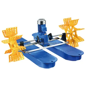 Single phase or 3 phase Reliable Supplier Paddle Wheel Aerator 220v 1hp 0 75kw pond impeller aerator on sale