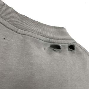 Wholesale Loose Summer <b>Blank</b> Distressed Heavy <b>Weight</b> Garment Dye Vintage Washed T-Shirts for Women - Product Image 5