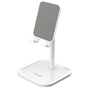 White Smartphone And <b>Tablet</b> Desk <b>Stand</b> With Mesh Surface For Stable Support - Product Image 1