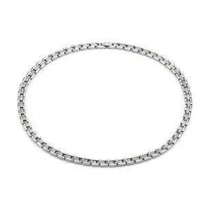 Classic SDA Stainless Steel Magnetic Necklace Energy Healthy Care Simple Silver Color Chains