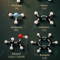Kit de 240 Piezas de Atómicos de Plástico ABS para Química Orgánica e Inorgánica, Modelo de Estructura Molecular con Certificación CE y CPC, con Herramienta para Desenlazar
