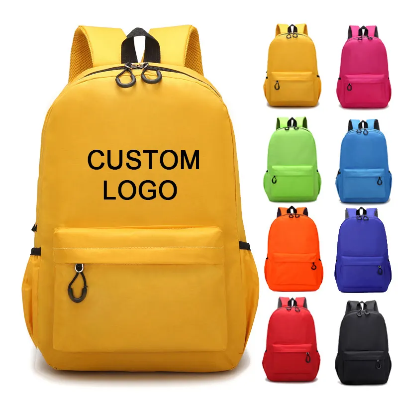 2022 Wholesale Custom 420d Polyester Children Bookbag Large Capacity Casual School Book Bag for Kids