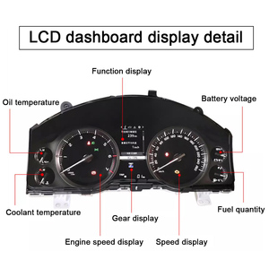 12.3 "mét hiển thị cụm kỹ thuật số cho Toyota Land Cruiser Prado lc200 2008-2015 2016-2020 Đồng hồ tốc độ màn hình xe cụ - Product Image 4