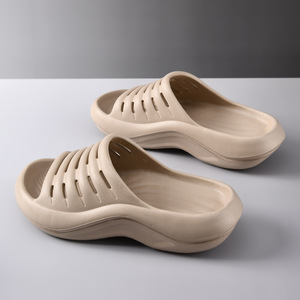 Sandalias de Verano para Hombre, Transpirables, con Suela Gruesa, Antideslizantes, Punta Abierta, de EVA, para Playa y Exteriores, en Blanco, Negro y Caqui - Product Image 3