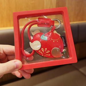 พวงกุญแจรถหนังแท้สำหรับปีนี้ให้ความรู้สึกดีมีสไตล์จีน - Product Image 5