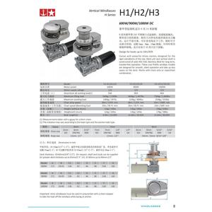 เครื่องกว้านสมอเรือแนวตั้งแบบดีลักซ์สำหรับเรือยอชท์และทะเล12V 600W 900W 1000W 316L - Product Image 5