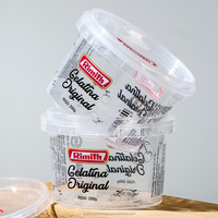 Contenants en plastique à double paroi de qualité alimentaire PP écologiques de 8 oz, 12 oz, 16 oz, avec logo imprimé personnalisé, couvercles en aluminium, impression de qualité supérieure