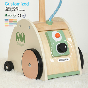 EDULAND OEM ODM <span class=keywords><strong>Maison</strong></span> de jeu en bois Montessori pour enfants, <span class=keywords><strong>machine</strong></span> à repasser suspendue de simulation, jouets éducatifs de jeu d'imitation, cadeaux pour enfants - Product Image 2