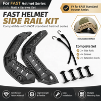 Kit de rails latéraux pour casque FAST, adaptateur de montage en nylon avec vis et cordon pour accessoires de casque, équipement d'entraînement en plein air