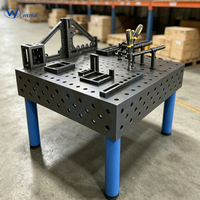 Banc de travail de soudage CNC 3D directement de l'usine 1000x800x200mm |   Table de travail en acier avec règle laser pour l'entretien en atelier