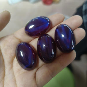 Cabujones Ovalados Sintéticos, Color Estrella Púrpura, 20x30mm, Piedras Preciosas Sueltas para Joyería - Product Image 6