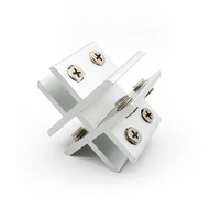 Étagère à clip pour miroir 2 pièces Type T Raccordement de fenêtre en verre fixe à angle droit 6 ~ 12mm Raccord en verre