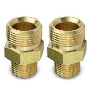 อะแดปเตอร์ทองเหลือง Stm ขนาด 3/8 Npt เป็นเกลียวตัวผู้ M22 14 มม. สำหรับเครื่องฉีดน้ำแรงดันสูง ล้างรถ - Product Image 5