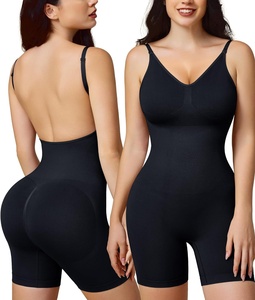 One-Piece Full Body Shaper Seamless Bodysuits Sling U Back <strong>Shapewear</strong> for Women <strong>Backless</strong> Outfit Mid Thigh Slimmer Shaperwear - Product Image 5