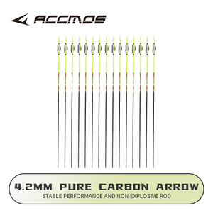 <span class=keywords><strong>6</strong></span>/12 pz Frecce in Carbonio Puro ID 4.2mm 32 Pollici Spine 400 500 600 700 800 900 1000 con Aletta a Spirale da 1.8 Pollici per Tiro con l'Arco e Caccia - Product Image 6