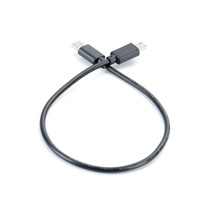 Kabel pengisian daya Data USB 3.1, kabel pengisian daya USB Tipe C ke Micro B 2.0 Pendek dua arah 30cm